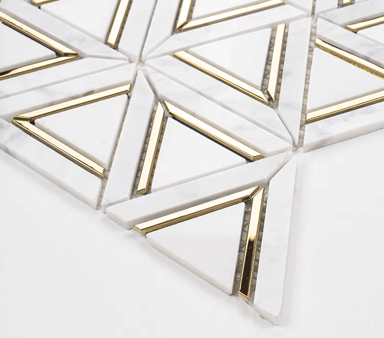 โมเสคหินอ่อน TIMELESS TILES รุ่น GRACE 35X31 ซม. สีขาว_5